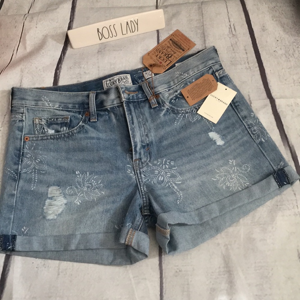 Lucky Brand Ladies Denim Blue Shorts Size 8/29
